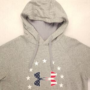 Under Armour Long Sleeve Pullover Hoodie Mens Size Medium M Gray